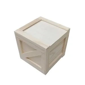 Caixa de presente para animais de estimação, caixa pequena de madeira vintage para armazenar animais de estimação e brinquedos, caixa secreta