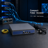 HiOSO HA7301XGS-L Équipement Fibre Optique XGS-PON OLT à Haute Vitesse HA7301XGS-L avec Prise en Charge Double Alimentation DC 12V AC 100-240V