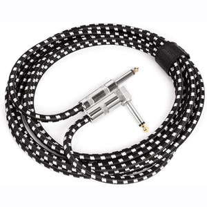 Musical Instrument Noiseless 6.35 Colored Braid Jack Instrument Electric Guitar <b>Cables</b> Tweed Guitar <b>Cable</b> - Product Image 1