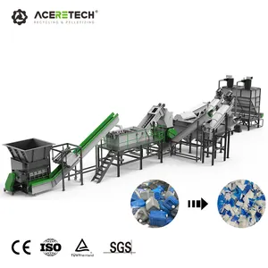 AWS-HDPE chất thải nhựa HDPE chai/Đồ dùng tái chế nghiền giặt khô máy/dòng
