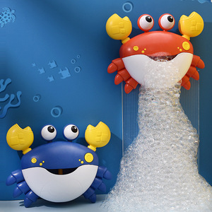 Machine à bulles électrique en forme de crabe pour enfants, jouet de bain avec fonction de soufflage de bulles, unisexe, 0-24 mois, taille personnalisée - Product Image 1