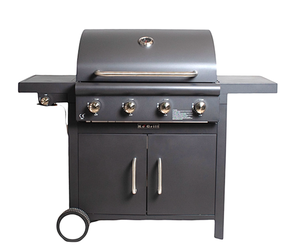 Garten-Terrassen 4-Brenner BBQ-Grillset Wetterfest mit Abdeckung und Flaschenöffner - Product Image 5