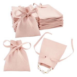 Bolsa de Terciopelo con Cordón y Logotipo Personalizado para Joyería, Anillos, Collares, Pendientes, Pulseras, Bolsa de Regalo Pequeña al por Mayor - Product Image 3