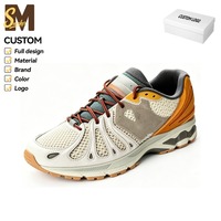 Zapatillas Deportivas Desestructuradas de Malla Multipanel para Hombre, Calzado Atlético Transpirable de Moda con Logotipo Personalizado