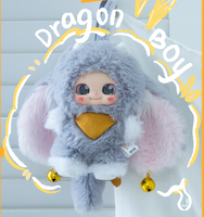 Dragon Cub-Fortune Jingles : Boîte Mystère de Peluches Fantaisie Dinosaures – Pendentif de Sac Doux et Moelleux
