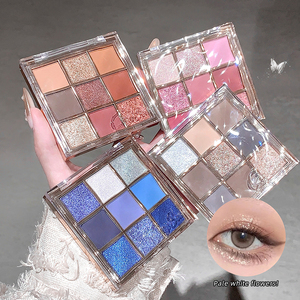 Gege Bear Cherry Blossom <strong>Pink</strong> Multi Pearlescent High Color Rendering Three Long Lasting Adhesion Dimensional <strong>Eyeshadow</strong> Palette - Product Image 1