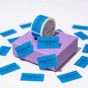 Private Custom Brand Waterproof Vinyl 3D Adhesive UV <b>Transfer</b> <b>Stickers</b> for Candle Craft Photo Frame Packaging Bags - Product Image 6
