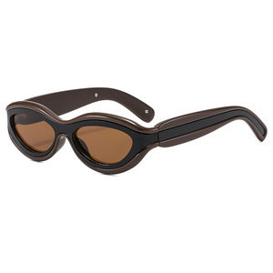 Gafas de Sol Cat Eye con Montura Completa, Protección UV400, Retro, Unisex, para Exteriores, Moda - Product Image 3