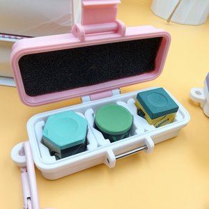 Fashion Billiard Chalk Holder, Round Hexagonal Square <b>Pool</b> Chalk Case Portable Chalk Storage Bag, Premium <b>Pool</b> Cue <b>Accessory</b> - Product Image 6