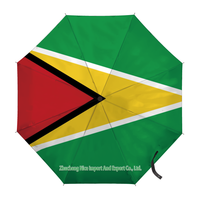 Paraguas plegable con bandera de Cuba, apertura y cierre automático, compacto, portátil, grande, para lluvia, sol, protección UV, resistente al viento