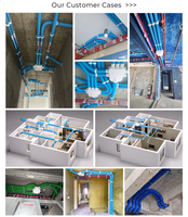 Conduits d'air de ventilation de tuyau en plastique ondulé de double paroi de HDPE de ventilation d'air d'usine