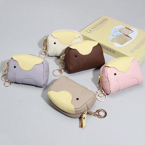 High Quality Genuine Leather Mini Coin <b>Purse</b> for Women New Design With Large Zip Closure Card Holder and Key Holder - Product Image 1