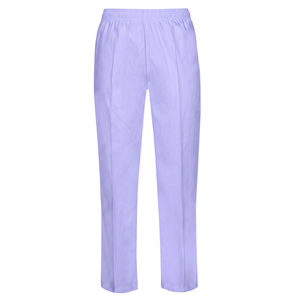 Unisex <b>White</b> <b>Work</b> Pants Cotton Breathable Uniform Pants for Kitchen Use - Product Image 6