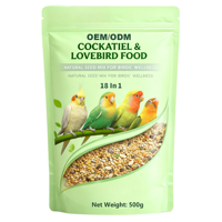 Mélange de graines pour oiseaux, nourriture naturelle multi-céréales riche en protéines pour perroquets, canaris, poulets, 0,5 kg, toutes races - Santé digestive, OEM/ODM