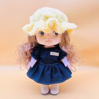 Yuglow Nouvelle poupée bébé mignonne et dodue de 11 pouces, adorable poupée fille, jouet pour enfants, cadeau pour filles