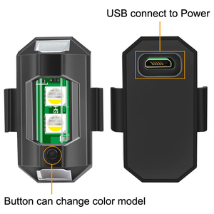 Nouvelle lampe stroboscopique LED rechargeable par USB, anti-collision, signal d'avertissement d'urgence, indicateur lumineux 12V NOVKIR MTD01 pour voiture <span class=keywords><strong>et</strong></span> moto - Product Image 2