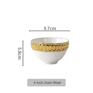 ชุดจานชามเซรามิคเคลือบทองคำพนมเปญ ดีไซน์หรูหราสไตล์เรโทร ใช้กับไมโครเวฟได้ เหมาะสำหรับตลาดตะวันออกกลาง - Product Image 6