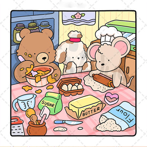 Libro de Colorear para Adultos y <span class=keywords><strong>Adolescentes</strong></span> de 48 Páginas con Adorables Personajes de Animales, Fácil de Usar - Product Image 3