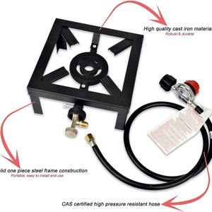 Réchaud à <span class=keywords><strong>gaz</strong></span> portable de camping en <span class=keywords><strong>fonte</strong></span>, robuste et durable, avec interfaces pour grands réservoirs de <span class=keywords><strong>gaz</strong></span> américains – Vente chaude - Product Image 1