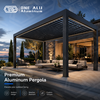 Pergola bioclimatique de luxe en aluminium pour extérieur, toit à lames motorisées imperméable, gazebo pour jardin, patio, cour arrière, usage commercial