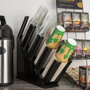 Scatola Portabicchieri in Plastica a Quattro Strati Personalizzabile ed Ecologica, Facile da Montare, per Bicchieri Usa e Getta, Tovaglioli di Carta, Caffetterie, Tè - Product Image 2