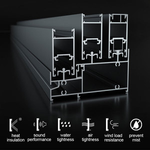 Pintu Lipat Aluminium Bersertifikasi EEHE CE 2.0mm 5+25A+5 Kaca Ganda Thermal Break untuk Patio Villa - Product Image 5