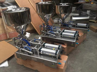 Machine de remplissage semi-automatique horizontale pour crème, lotion, miel, sauce tomate, bouteilles en verre de 200 ml, baril en métal, boissons