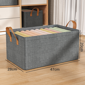 Cajas Organizadoras de Ropa Plegables de Tela, 26L, para Armario, Venta Caliente de Fábrica - Product Image 3