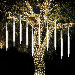 Warm White HOME <strong>LED</strong> Meteor Shower Rain 30cm 8 <strong>Tubes</strong> <strong>Led</strong> Outdoor Waterproof Garden <strong>Snow</strong> <strong>Falling</strong> Raindrop Lights - Product Image 5