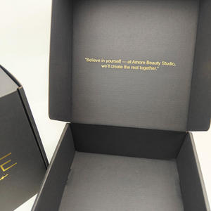 Luxury Wholesale <b>Large</b> Black Cardboard Rigid <b>Boxes</b> with Custom Logo Printed Matt Lamination for Apparel Shipping Packaging - Product Image 2