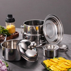 Stainless Steel Mini Hot Pot With Lid For Restaurant Home Use Single Person Dry Pot Eco Friendly Alcohol Stove Pellet Fuel - Product Image 4