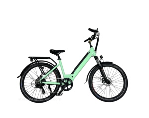 Vélo électrique de ville pour femmes, 27,5 pouces, avec batterie au lithium 48V 15Ah, idéal pour les trajets quotidiens - Product Image 1