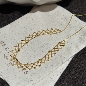 Collar de Plata de Ley S925 con Cristales de Encaje, Diseño Italiano, Estilo Vintage, Cadena para Clavícula con Diseño Exclusivo - Product Image 4