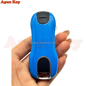 Fundas de Repuesto para Llaves de Alta Calidad en Color Azul Profundo para Porsche con Adhesivos para Crear Marcos de Fotos Artísticos - Product Image 4