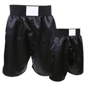 Box shorts Muay Thai Shorts Benutzer definierte Sublimation Gedruckte hochwertige Satin Thai Boxing Muay Thai Shorts