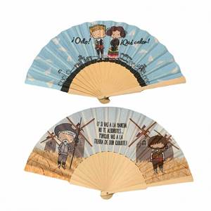 Elegante Abanico Plegable de Seda Blanca, Material de Bambú Ecológico, Venta al Por Mayor - Product Image 1