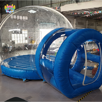 Maison d'amusement clair dôme gonflable en cristal igloo tente à bulles fête d'enfants boule à neige gonflable transparente ballons à bulles maison