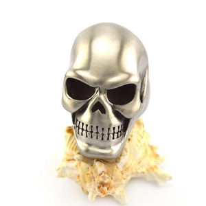 Anillo de Acero Inoxidable 316L de Alta Resistencia y Pulido Brillante Zuobisi, con Parte Trasera Sólida, Estilo Punk para Hombres Motociclistas - Product Image 2