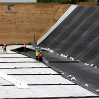 Revestimiento para Estanques de Acuicultura de Polietileno de Alta Densidad (HDPE) Anti-UV de 1 mm, Membrana Lisa DAM, Lámina de HDPE Duradera, Geomembrana