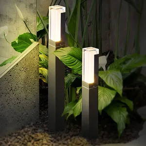 Bán buôn bollard ánh sáng sân vườn cảnh quan ánh sáng mặt đất nhôm ngoài trời không thấm nước IP65 LED cỏ ánh sáng