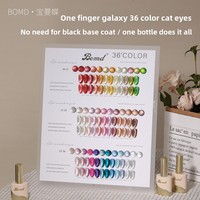 Ensemble de gel de vernis à ongles UV 36 couleurs Poudre liquide longue durée pour salon DIY Art Mettant en vedette le nuancier de gel en cristal pour les yeux de chat 15ml