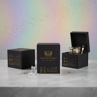 Boîte de crème haut de gamme personnalisée Matériaux recyclés Logo Mat/estampage à chaud Crème pour le visage Soins de la peau Cosmétiques Stratification brillante Faux