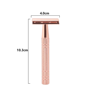 Classic <strong>Vintage</strong> Safety <strong>Razor</strong> with Zero Waste Aluminium Alloy Handle Wet Shaving <strong>Razor</strong> - Product Image 3