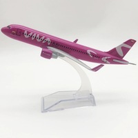 Modelo de Avión de Simulación Serie A320 de Major Aviation, Aleación con Tren de Aterrizaje, Modelo de Avión Estático, Adorno