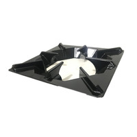 Accessoires pour cuisinière à gaz Support carré pour cuisinière à gaz Cadre rond pour cuisinière à gaz Support coupe-vent Cadre pour casserole Cadre antidérapant épaissi