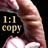 Dildos réalistes pour femmes lesbiennes, jouets sexuels pour adultes 18+, avec peau réaliste, prépuce coulissant, testicules, dildo anal, gros pénis