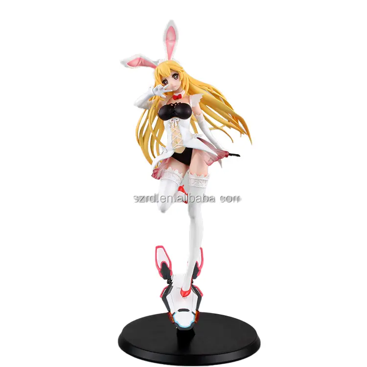 Japanese anime bunny girl action figure/OEM custom lovely bunny girl PVC figure