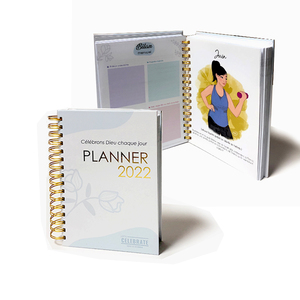 A5 diario personalizzato stampa pianificatore mensile di lusso pianificatore di cura personale Agenda Agenda con confezione regalo - Product Image 2