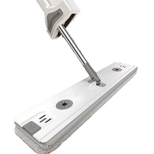 Flat <b>Mop</b> Microfiber Rectangular Hook And Loop Fastener Wet <b>Dry</b> Use 100m Cleaning Capacity - Product Image 5