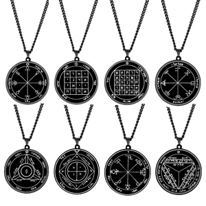 Accessoire de gravure Laser noir fait à la main, en acier inoxydable, <span class=keywords><strong>44</strong></span> piéces, sceau de pitree Mars, Mercury, Saturn, soleil, vénus, Talisman - Product Image 4